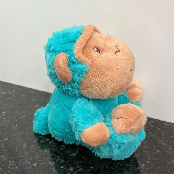 Animal Adventure Green Monkey Lovey Security Plush Rattle. Size 11” . NWT - Picture 5 of 8